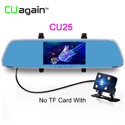 

CU25 DVRS FHD 1080P Car Camera Dual Lens Review Mirror G-Sensor Motion Detect Parking Mirror Video Recorder Registrar