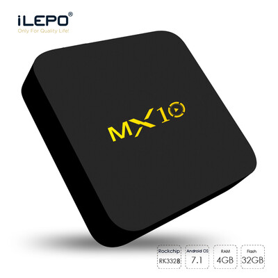 

MX10 Android TV Box rockchip 3328 Quad-Core 64bit 4GB 32GB TV Box Android 71 WIFI KD 174 Fully Loaded IPTV Box