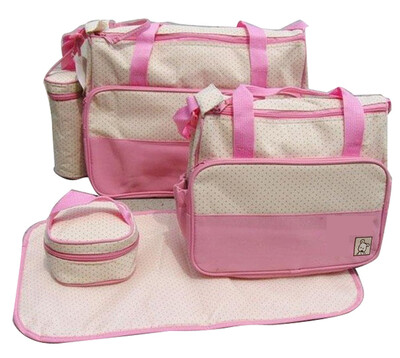 

5pcs Baby Changing Diaper Nappy Bag Mummy Mother Handbag multifunctional set