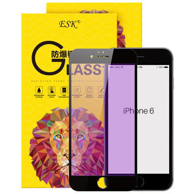 

ESK iPhone6 ​​/ 6S стал мембрана Apple, 6 / 6S стеклянной пленки 0.15mm анти-взрывобезопасного высокой четкость полноэкранного защита мобильного телефона фильм Blu-Ray JM102- черного