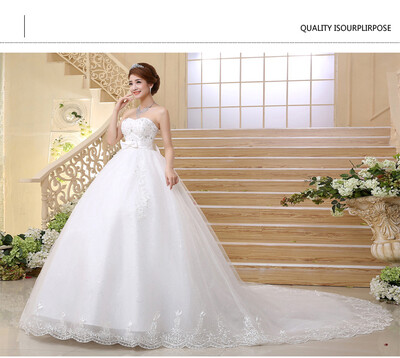 

Charming Sweetheart Applique Lace Vintage Bridal Wedding Dress Princess Wedding Dresses