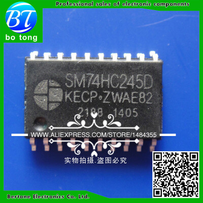 

50pcs free shipping SMD SM74HC245D 74HC245 74HC245D SOP7.2MM Eight phase three-state bus transceiver SOP20