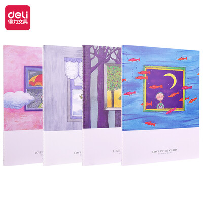 

Deli deli 12 B560 pages a few meters small card series stitching soft copybook notebook FB560