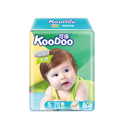 

KooDoo diaper silver loaded dry baby diaper small S code 70 tablets 4-8kg