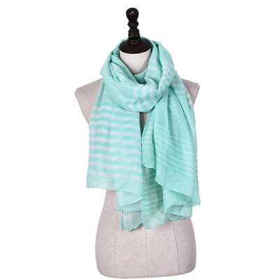 

Jeouly Women long scarf navy Blend girl Shawl Striped Print winter Infinity Scarves sjaal Foulard femme hijab Bandanas 18090cm