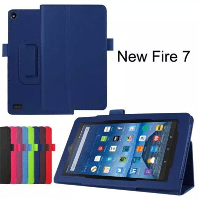 

MITI 2015 Arrival Fashion Leather Folio Stand Cover Case For Amazon Kindle Fire HD 7 Inch Solid 8 Colors Free Shipping Wholesale