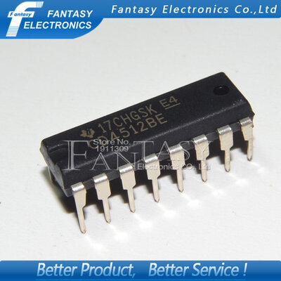 

10PCS CD4512BE DIP16 CD4512 DIP new and original IC free shipping