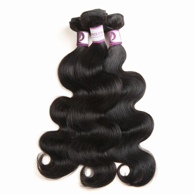 

Racily Hair Malaysian Body Wave 3 Bundles Color Natural Black Bodywave Human Hair Weave
