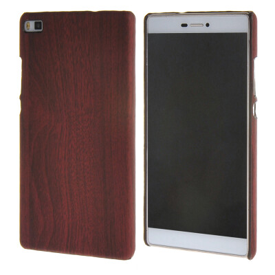 

MOONCASE Wooden style Hard Rubber Shell Back чехол для Cover Huawei Ascend P8 красный