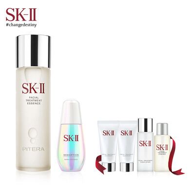 

SK-II PITERA "Spiritual Water" Ring Diamond White Repair Set Animal Water 230ml Light Bulb 30ml Face Essence Moisturizing
