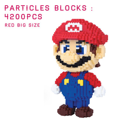 

4500 Pcs Big Size Cute Super Mario Bros DIY Creative Bricks Toy Child Educational Wange Building Block Brick Juguetes