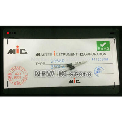 

Free Shipping High quality SR560 SB560 5A/60V Schottky Diode Rectifier Diode (20PCS/Lot)