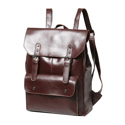 

New Fashion Leisure Backpack Crazy Horse Daypacks Leather Rucksack Bag Vintage Unisex Knapsack Bag