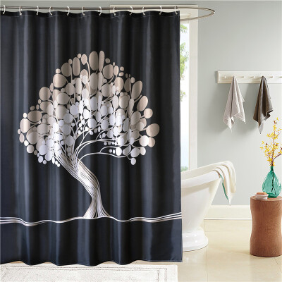 

Yun Yang bath curtain waterproof mildew shower curtain shower curtain 180×180 without pole