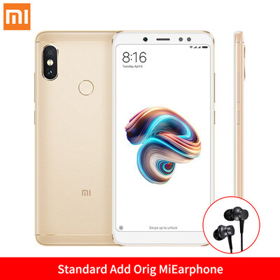 

Глобальная версия Xiaomi Redmi Note 5 3GB 32GB 5.99 "Полноэкранный двухкамерный мобильный телефон Note5 Snapdragon 636 Octa Core 13MP Front