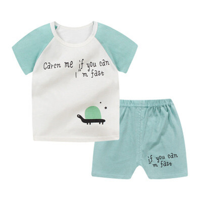 

2018 children Autumn Pajamas clothing Set Boys & girls Cartoon Sleepwear Suit Set kids 2-piece baby clothes