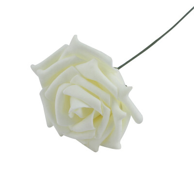 

NicerDIcer New Artificial Foam Rose Bouquet Floral Flowers Bridal Wedding Decor 7cm