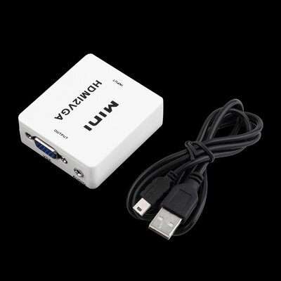 

Мини 1080P HDMI для VGA Audio HD HDTV видео для портативных ПК конвертер адаптер