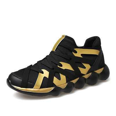 

2018 New Arrival Mens Breathable Running Shoes Male Shoes Men Sneakers Slip-On Comfortable Shoes Medium cut Sport Shoes