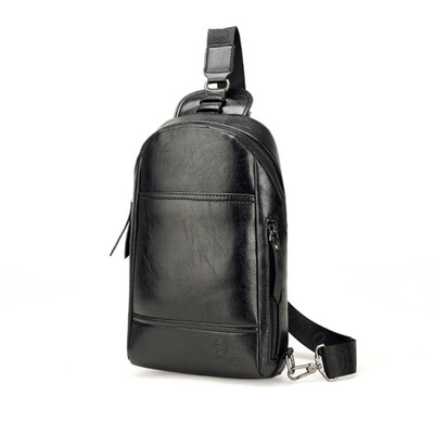

Mens small travel bags leather mens Messenger bag single backpack British chest bag Messenger bag B-fdk6218