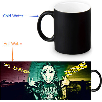 

DJ BL3ND 350ml12oz Heat Reveal Mug Color Change Coffee Cup Sensitive Morphing Mugs Magic Mug Milk Tea Cups