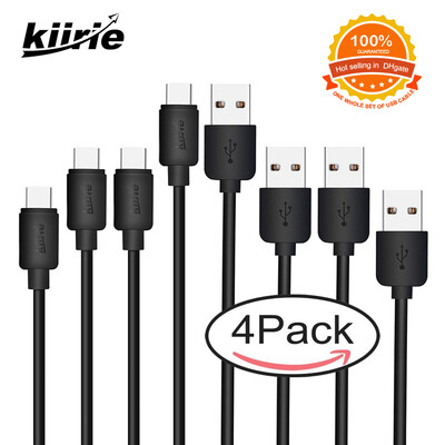 

Hoge Kwaliteit 4 Pak TYPE-C Gegevens Opladen Usb-kabel (0,3 м + 1 м + 2x2 м) Захта ПВХ для Telefoon Дополнительный USB C Apparaten