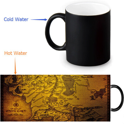 

The Lord of The Rings 350ml12oz Heat Reveal Mug Color Change Coffee Cup Sensitive Morphing Mugs Magic Mug Milk Tea Cups