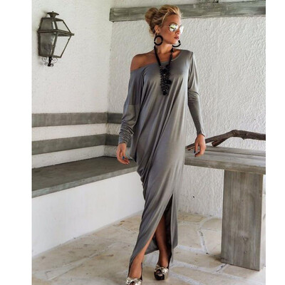 

Buenos Ninos Fashion Long-sleeved Elegant Loose Formal Dress