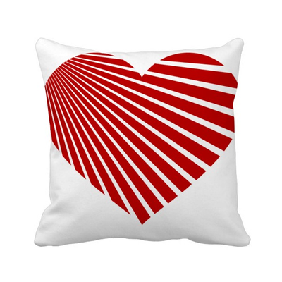 

Valentines Day Red Heart Shaped Square Throw Pillow Insert Cushion Cover Home Sofa Decor Gift