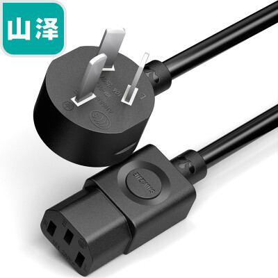 

Yamazawa SAMZHE computer host GB power cord suffix three-hole power cable for computer host display bend 1 m DY-10