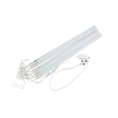 

MyMei 50cm 384 LED Meteor Shower Rain Lights Waterproof 8 Tubes String for Xmas White UK Plug