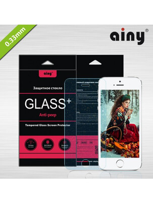 

Ainy 0.33mm Crystal Защитное Стекло screen protector для iPhone 5/5S