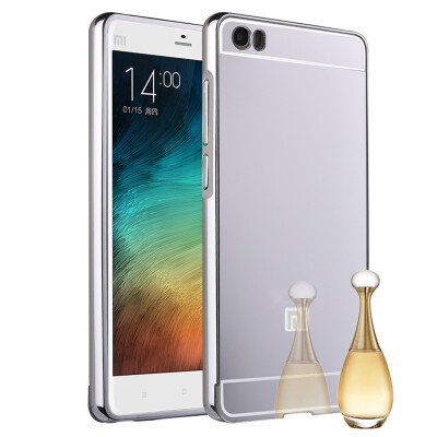 

MOONCASE Metal Frame Edge Mirror Back Protective Shell 2 in 1 Thin Case Cover for Xiaomi Mi Note