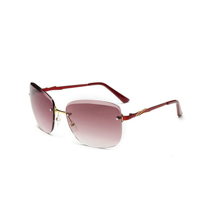 

LIKEU'S 2018 Солнцезащитные очки Женская мода Gradient Rimless Солнцезащитные очки Зеркало Женские солнцезащитные очки большая металлическая рамка без очков Солнцезащитные очки