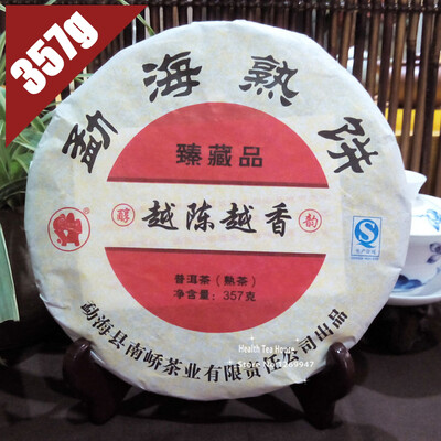 

2015 год Nan Qiao Hao Более старый ароматный коллекционный чай Шу Пуэра 357g Спелый пик Puerh PC97 Aged puerh лучший органический чай