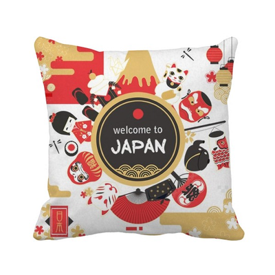 

Welcome To Japan Japanese Style Sushi Square Throw Pillow Insert Cushion Cover Home Sofa Decor Gift