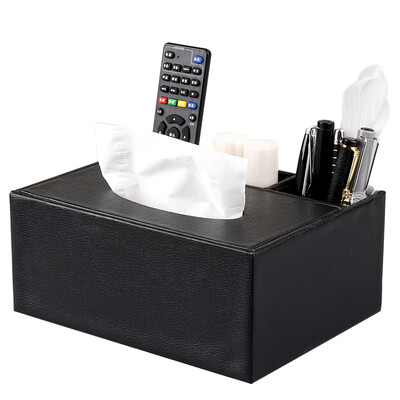 

YoujialiangpinMulti-purpose storage box leather tissue box remote control storage box living room tray home brown sheepskin pattern medium