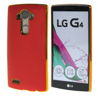 

MOONCASE Litchi Skin золото Chrome Hard Back чехол для Cover LG G4 красный