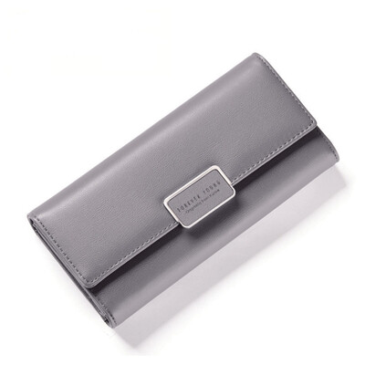 

Твердые элегантные женские кошельки Длинный кошелек Ladies Pu Leather Многофункциональный держатель для карт памяти