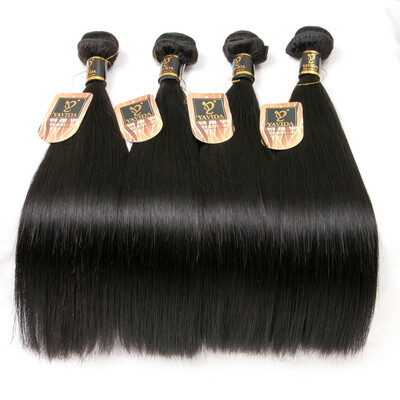 

Yavida 4 Bundles Malaysian Virgin Hair Straight Unprocessed Virgin Malaysian Huamn Hair Malaysian Straight Hair Mink Malaysian Hai