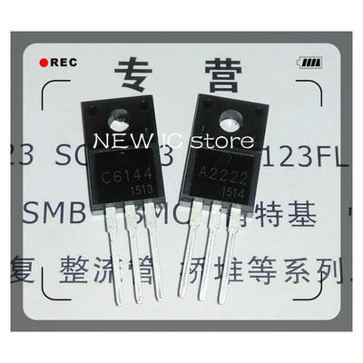 

Free shipping 50pcs/lot 2SA2222 2SC6144 25pcs A2222 + 25pcs C6144 IC Best quality.
