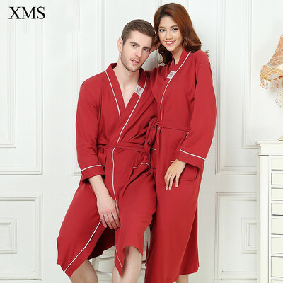 

Mens Stain Robe Bamboo Fiber Bathrobe Men XL Plus size Sleepwear Modern Style Soft Embroidery Label Nightgown for Male Summer