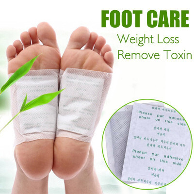 

Adhesives Detox Foot Patch Bamboo Pads Patches With Adhesive Improve Sleep Beauty Slimming 10pcs Patches+10pcs MFO