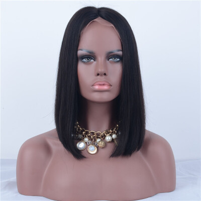 

Women Human Hair Short Bob Wigs For Black Women Brazilian Remy Hair Lace Front Human Hair Wigs Bleached Knots Free Shipping