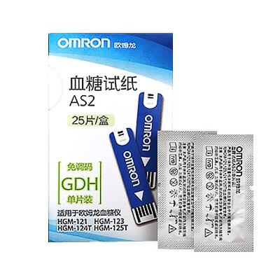 

OMRON AS2 Blood Glucose Test Strip 25 Pack 25 Needles