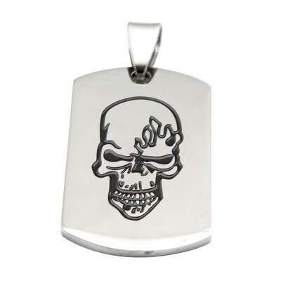 

Hpolw fashion jewelry boutique Skull Pendant - 23 inches Chain