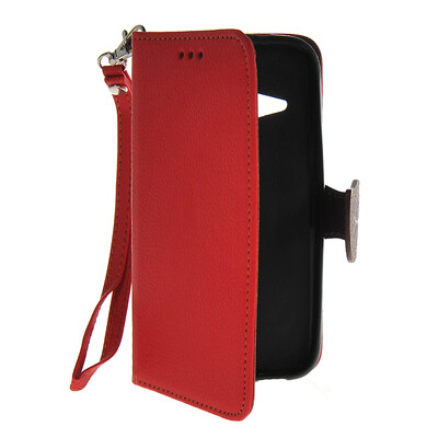 

MOONCASE Лич кожи Кожа держатель карты бумажник чехол с Kickstand чехол для HTC One 2 Mini (M8 Mini) Красный