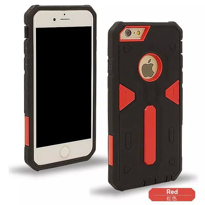 

мити Warrior 2 в 1 тпу PC назад модельер телефон случай мобильник покрытия кожи для iPhone 6 / 6 с