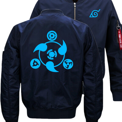 

NARUTO Akatsuki New Bomber Flight Flying Jacket Winter thicken Warm Zipper Men Jackets Anime Mens Casual Coat