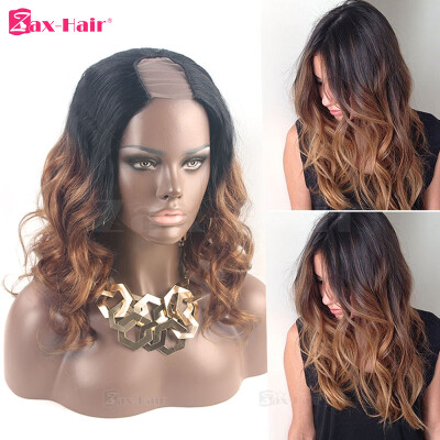 

U Part Human Hair Wigs Body Wave Two Tone 7A Grade U Part Wig Human Hair For Black Women 130 Density 1b30 Color